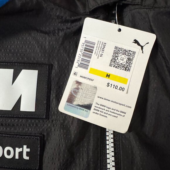 Puma BMW Motorsport Racing Full Zip Jacket Windbreaker Mens 539651-04 NEW - Picture 10 of 10
